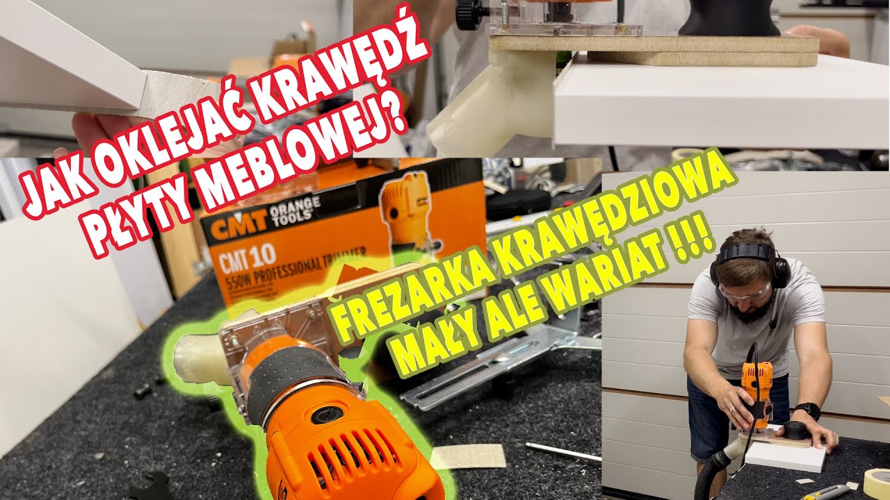 CMT10 - Frezarka krawędziowa w dobrej cenie | Jak okleić płytę meblową? | Wyposażenie dodatkowe