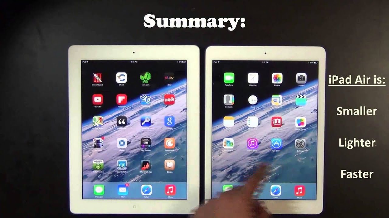 iPad Air vs iPad 4 Full Comparison