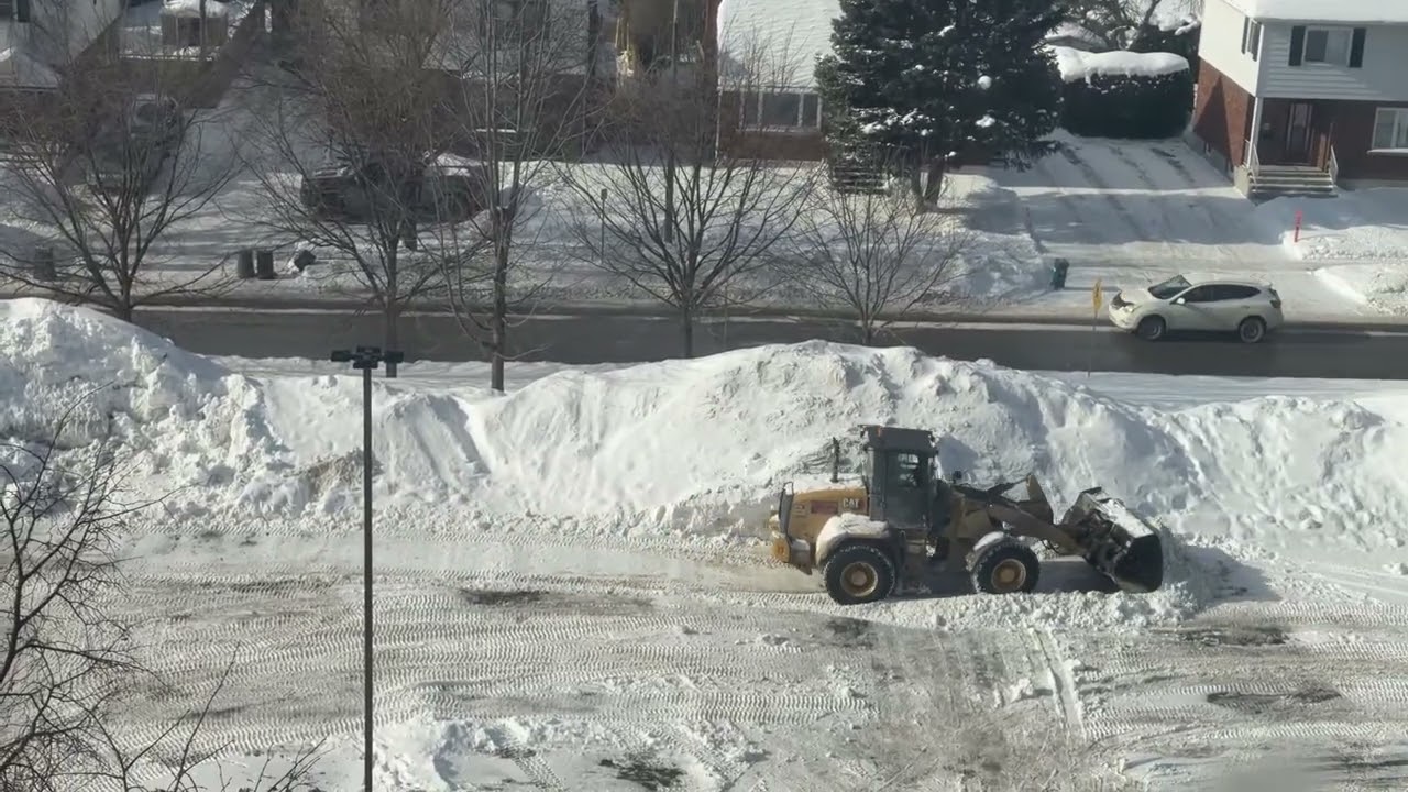 Snowplow in a Cold morning 🥶 #part1