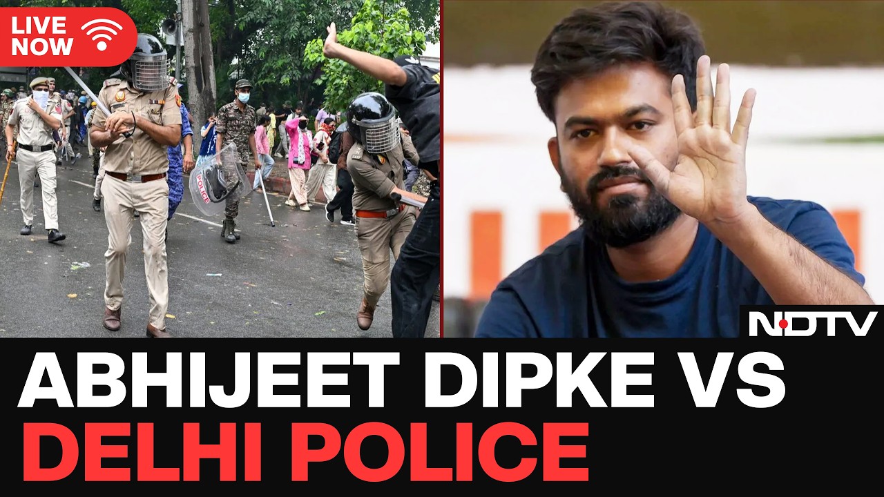 CJP Protest LIVE News | Abhijeet Dipke LIVE | Dipke Vs Delhi Police | Dipke Levels New Allegations