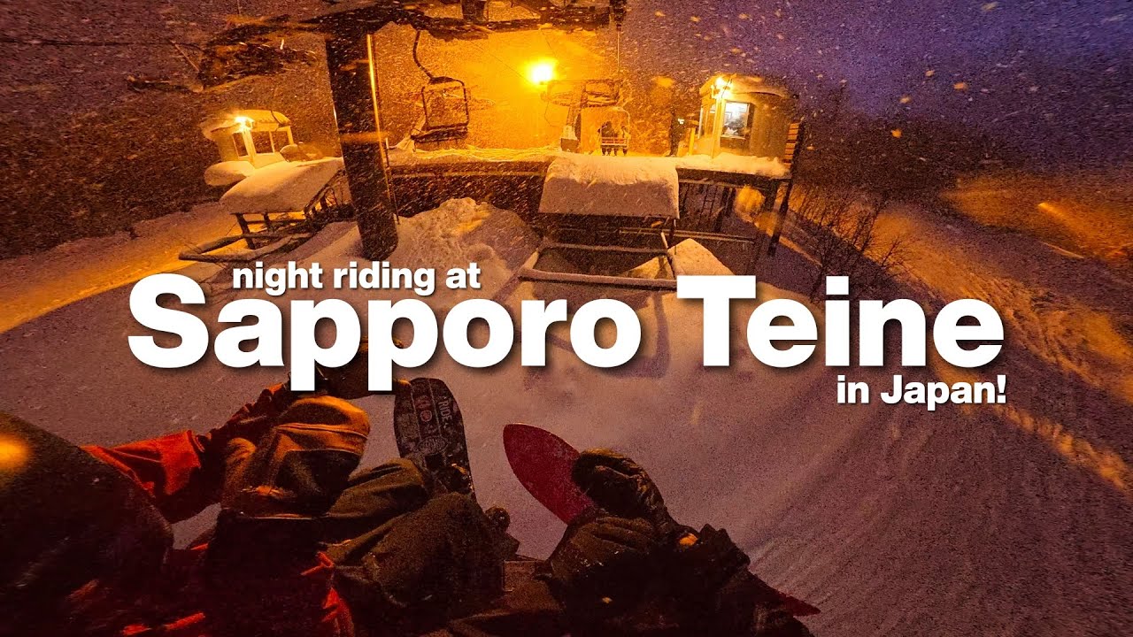 POV: Snowboarding Japan In the Dark! (so fun but scary 😅)