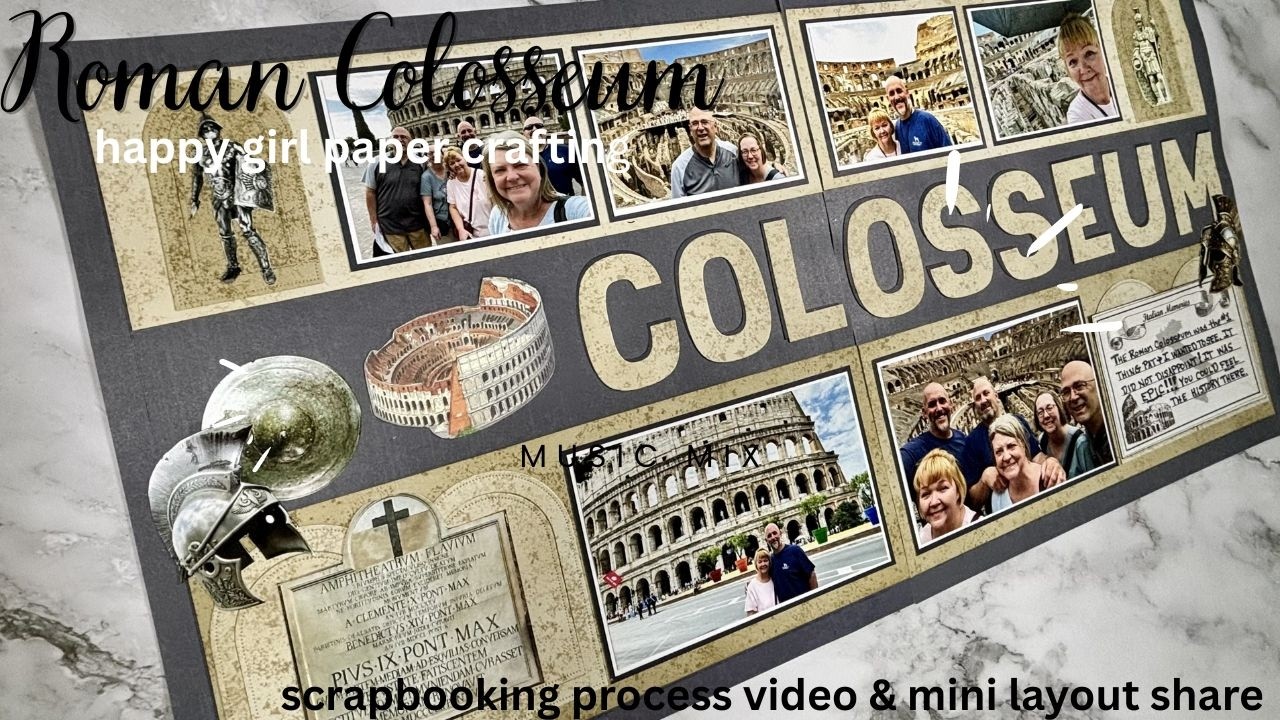 Travel Scrapbooking Process Video & Mini Layout Share: Italy
