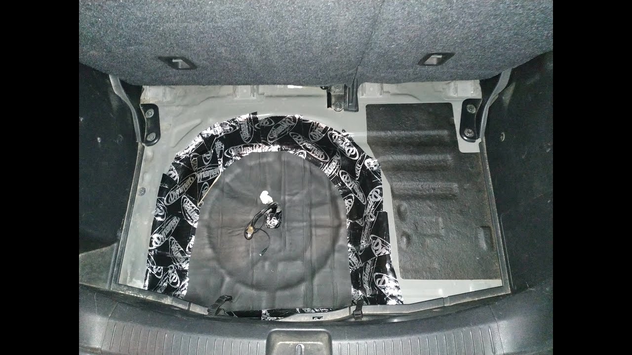 Water at spare wheel well fix (Mazda 2 DE)