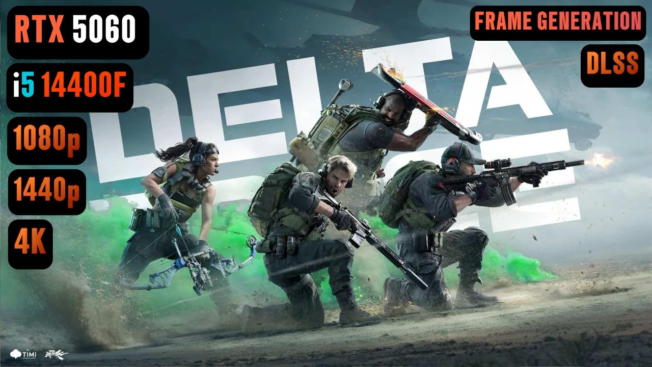 Delta Force RTX 5060 FPS TEST | RTX 5060 & i5 14400F Benchmark 1080p/1440p/4K