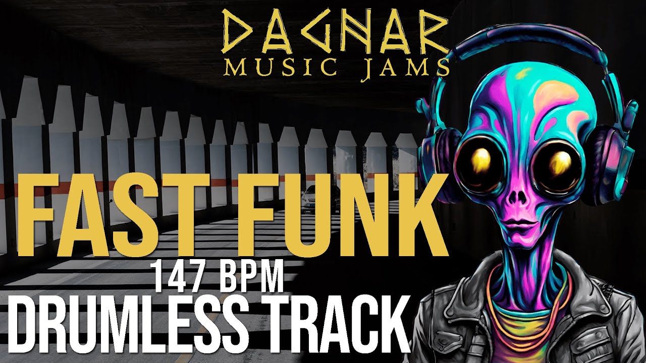 Fast Funk - Drumless Track | 147 BPM | Play Along for Drummers