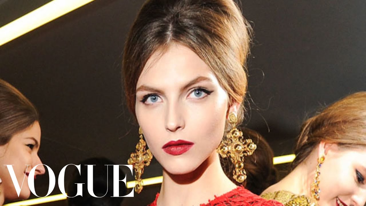 Makeup Tutorial with Pat McGrath Backstage At Dolce & Gabbana Fall 2013