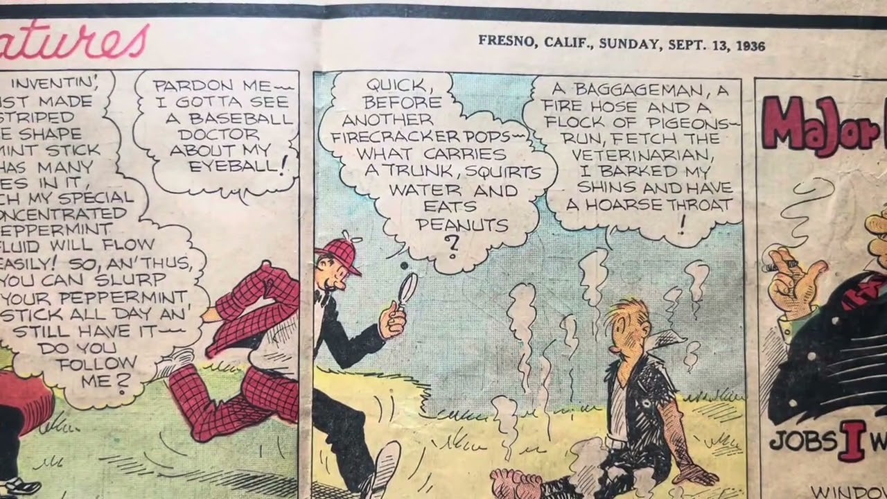 Ancient Comic Strips - Fresno Bee 1936