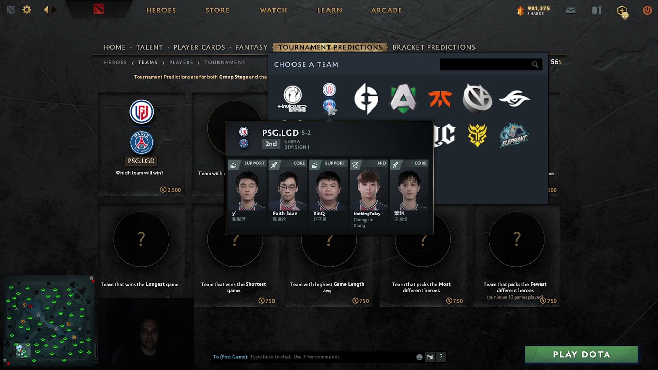 Mason predictions for TI 10 fantasy team