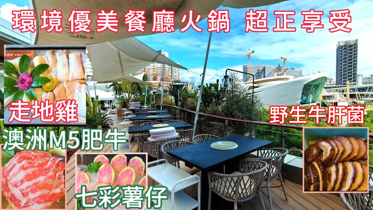 深圳美食 火鍋打邊爐 走地鬍鬚雞 澳洲M5肥牛 多種火鍋材料未食過 深圳火鍋 送金耳刺身 七彩高原土豆 板藍根青菜 嫩滑黃牛肝菌  非遺文化墨脱石鍋 深圳商場 深圳午餐 海上世界蘑界