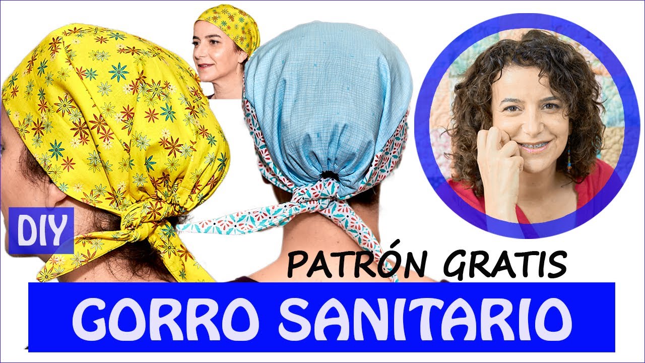 Cómo HACER 1 GORRO de QUIRÓFANO o SANITARIO | UNISEX (incluye patrón gratis)