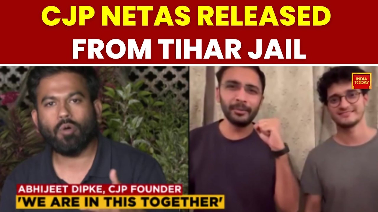 CJP Leaders Saurav Das, Ashutosh Ranka Released From Tihar Jail | Jantar Mantar Protest |India Today