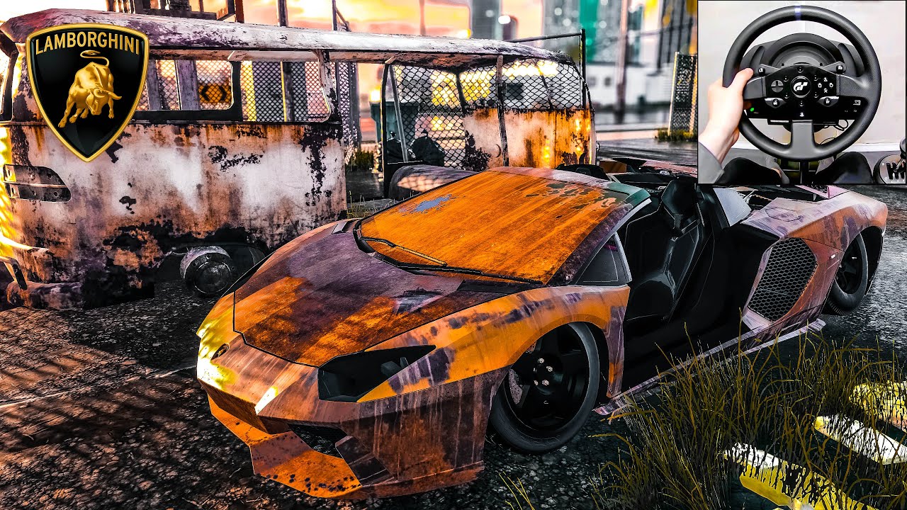 🚗 Rebuilding a Lamborghini Aventador SVJ Roadster 63 - NFS HEAT - Thrustmaster T300RS - Gameplay