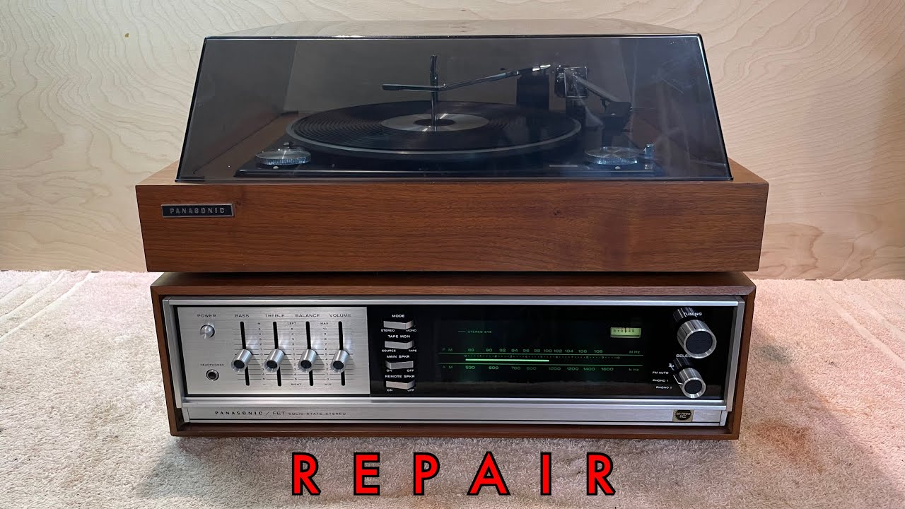 Vintage Panasonic tuner & record changer repair