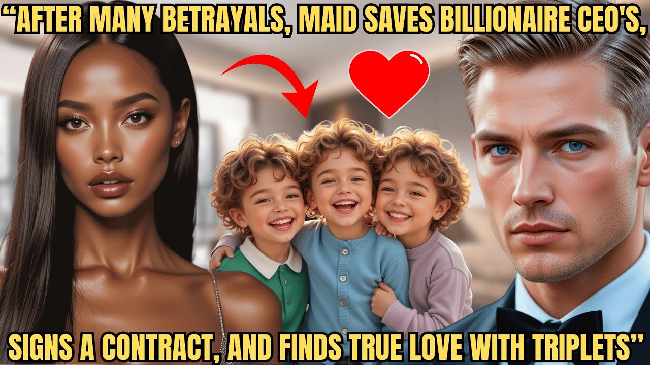 THE MAID SAVES BILLIONAIRE CEO AFTER MANY DEALS, SIGNS A CONTRACT, AND SHE GAVE HIM TRIPLETS.