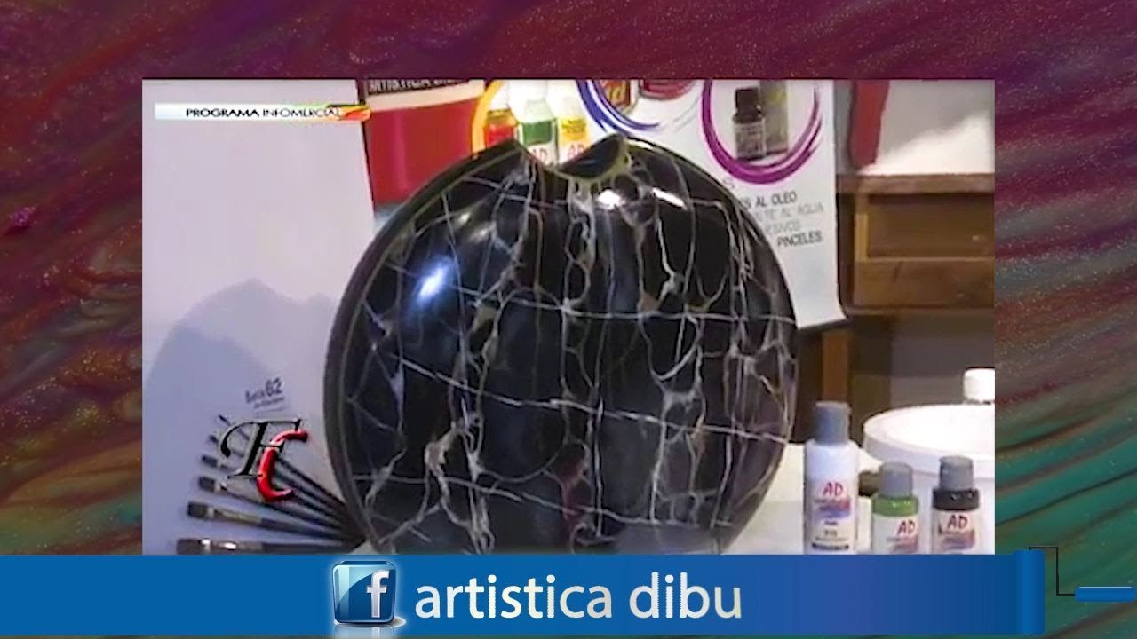 🎬 Jarron imitación marmol negro - 6 de marzo 2018