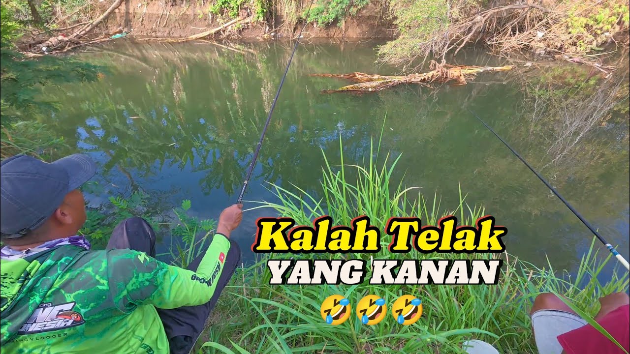 Mancing di muara dengan menggunakan umpan lumut campur tepung,Hasilnya Langsung saya bakar bakar 