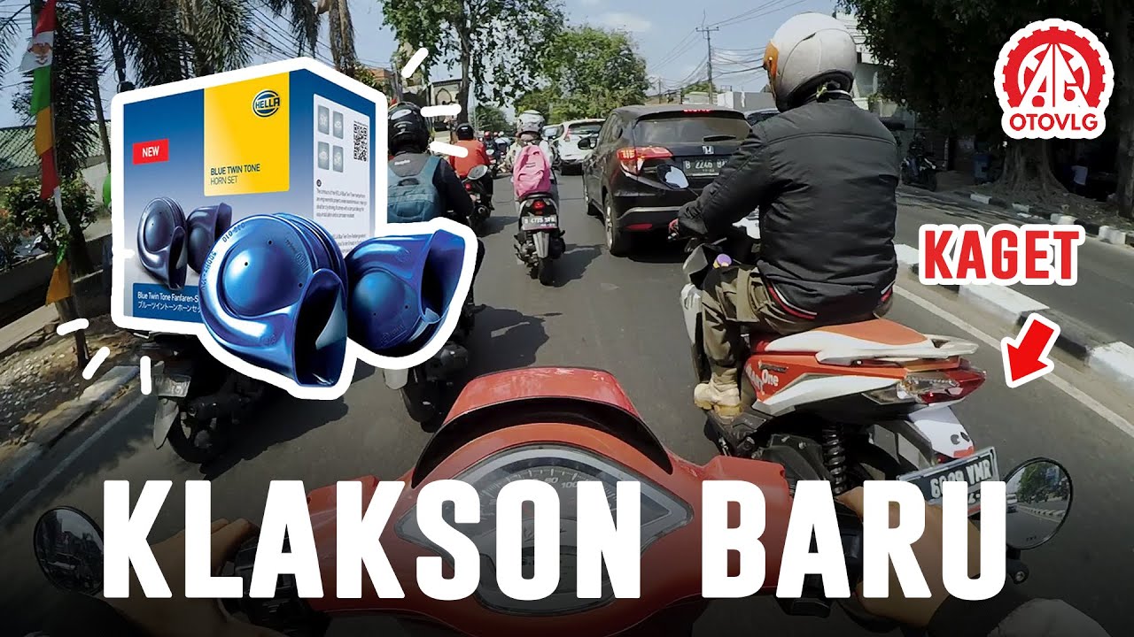 Ganti Klakson Keong Hella Blue di Vespa Sprint 150!
