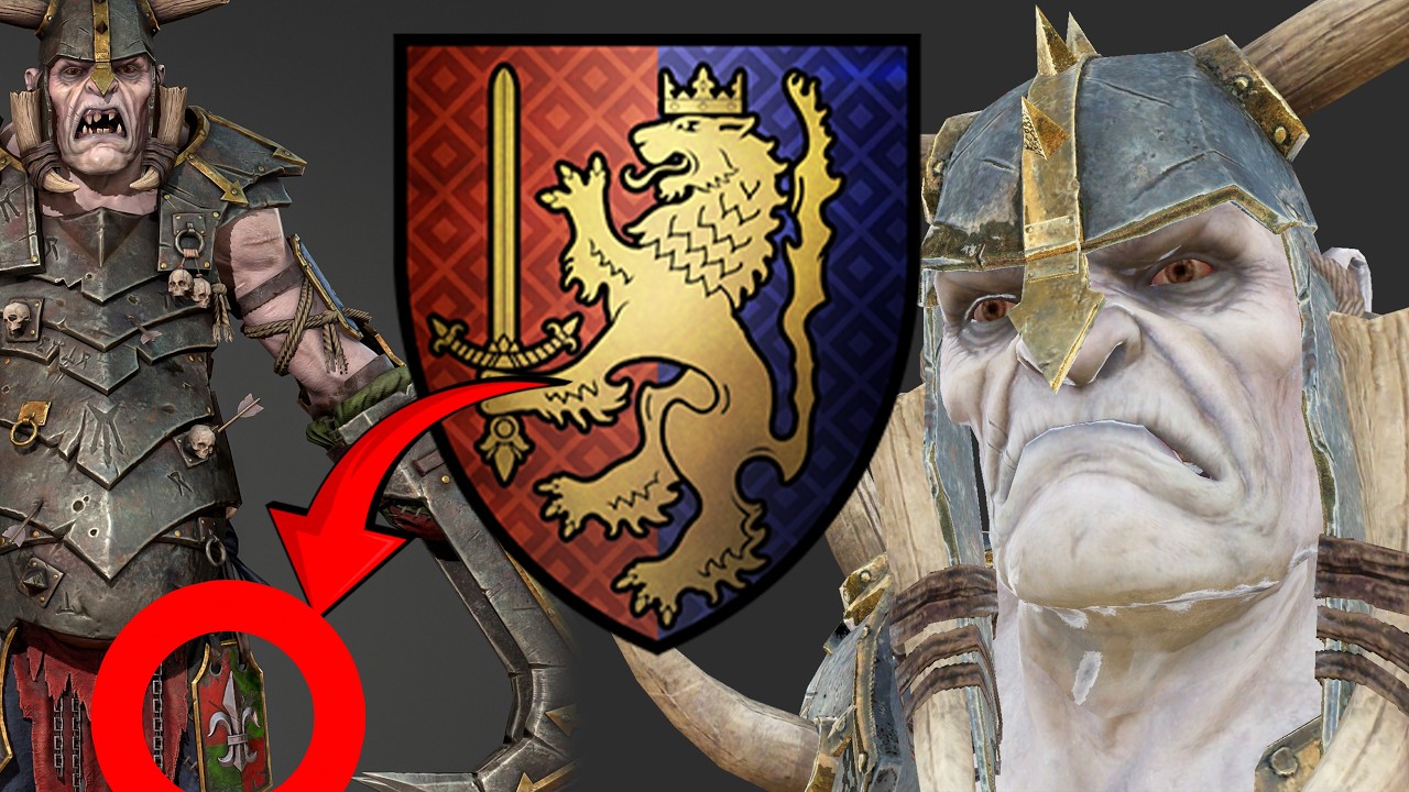 Why   Chaos Siege Giant,  New Chaos Unit is Wearing Bretonnian Clothes and Sigils in   End Times DLC