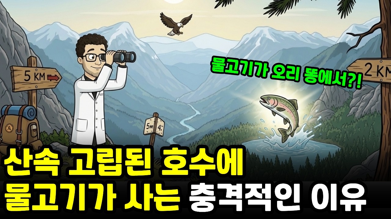 산 위 호수 물고기, 어떻게 올라갔을까?