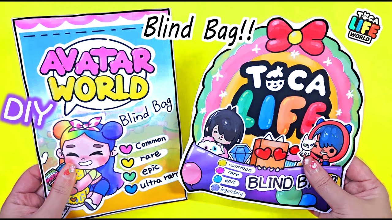Paper Diy✨Blind Bag Unboxing #outfits #avatarworld #tocaboca