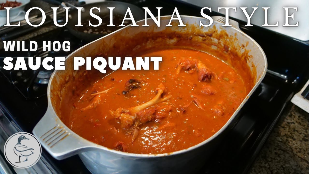 HOW TO!** Louisiana Cajun Style Sauce Piquant w/ WILD HOG!