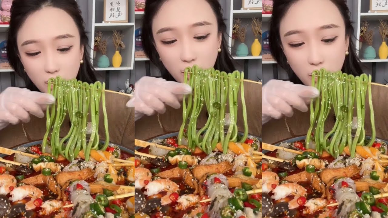 ASMR #0021: eat spicy food, eating show # food #asmr #mukbang 