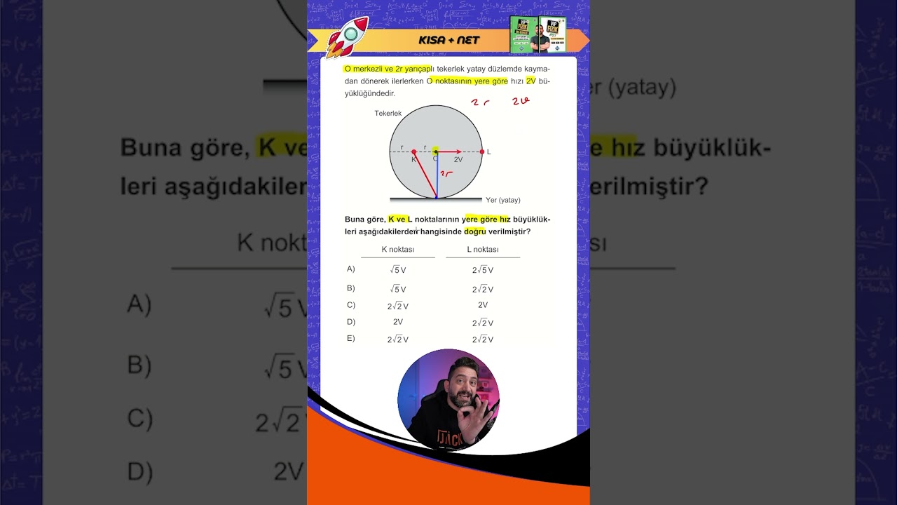 🔥 Saniyeler İ&ccedil;inde &Ccedil;&ouml;z!  🚀 D&ouml;nerek &Ouml;teleme Hareketi | AYT Fizikte En Pratik Y&ouml;ntem!