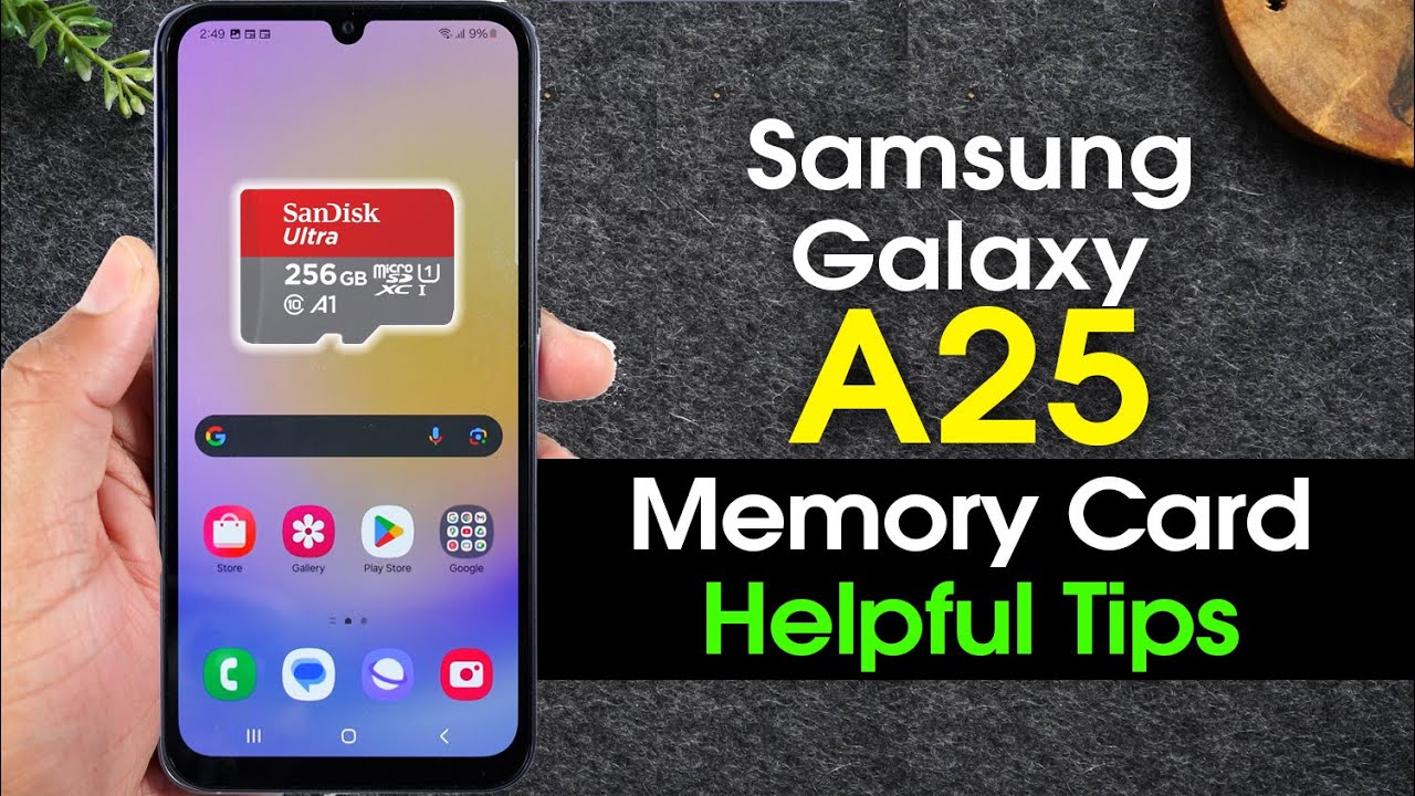 Samsung Galaxy A25 5G How to Install a Memory Card and Helpful Tips | H2TechVideos
