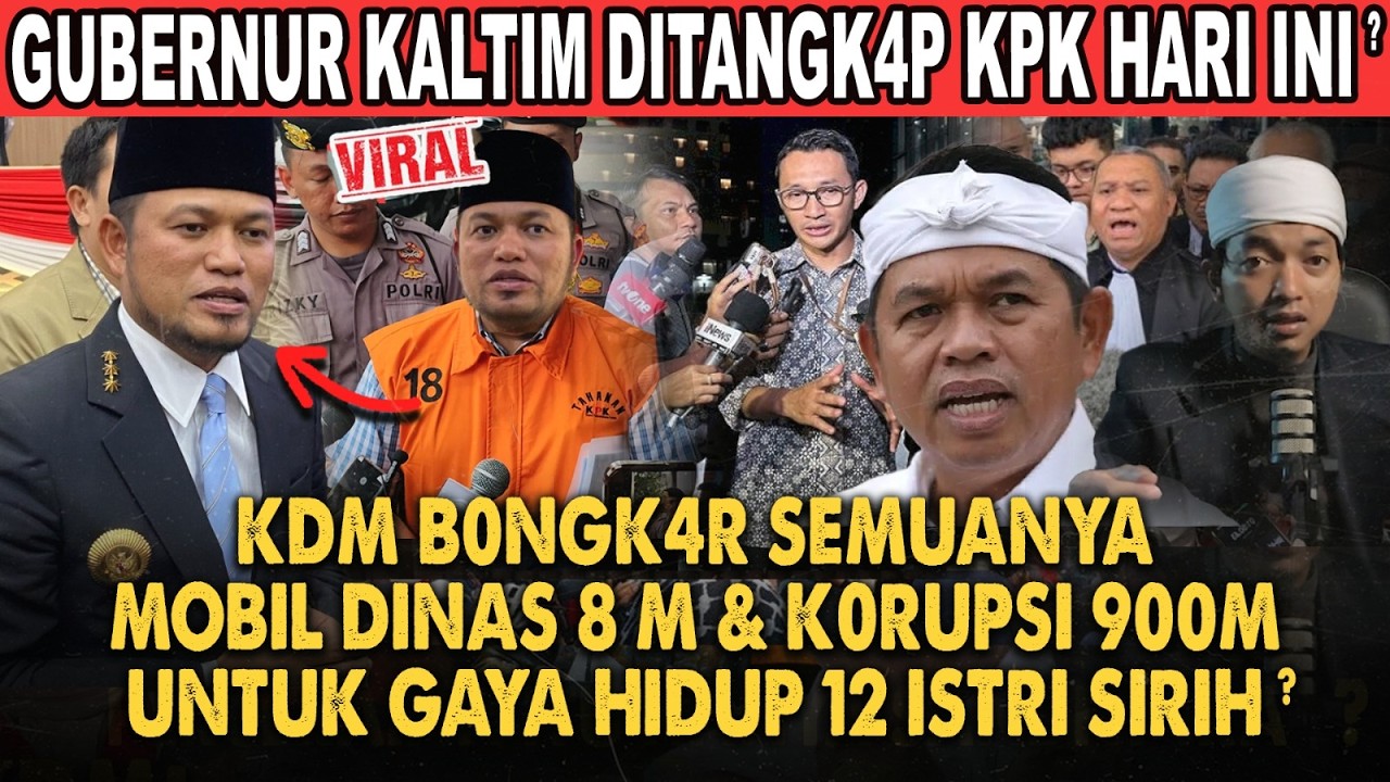 KANG DEDI MULYADI KAGET GUBERNUR KALTIM RUSDI DITANGK4P KPK IMBAS KORUPS 8 MILIAR?! KDM SEBUT PROSES