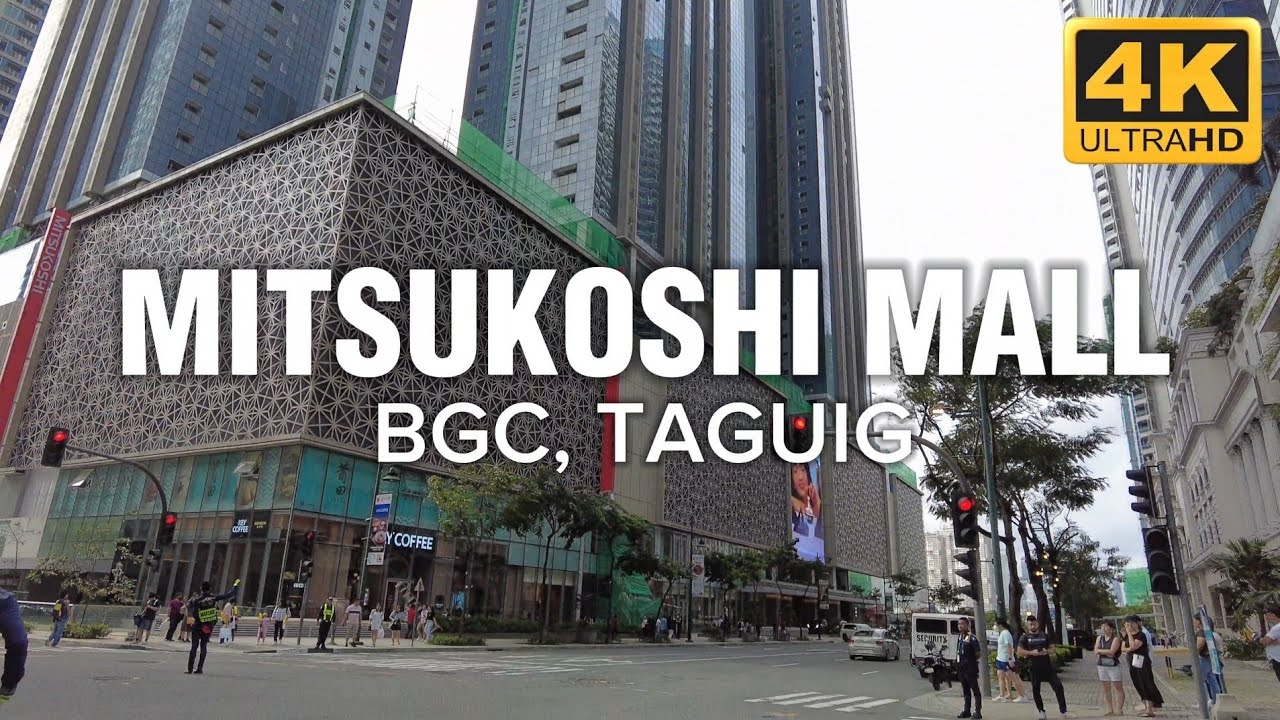Mitsukoshi Mall, BGC Taguig Philippines | Walking Tour [4K UHD]