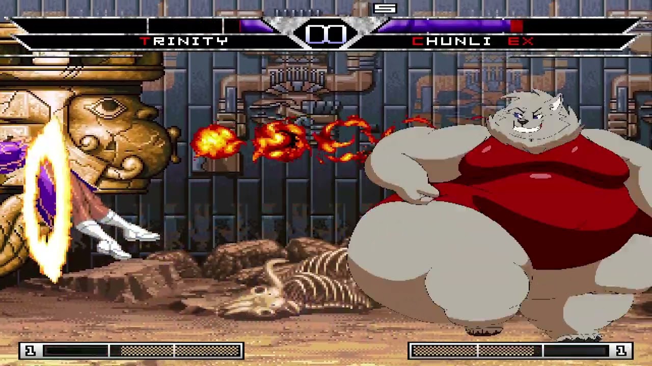 KOF MUGEN Trinity Strike by Kazecat vs Chun Li EX by LaQuak