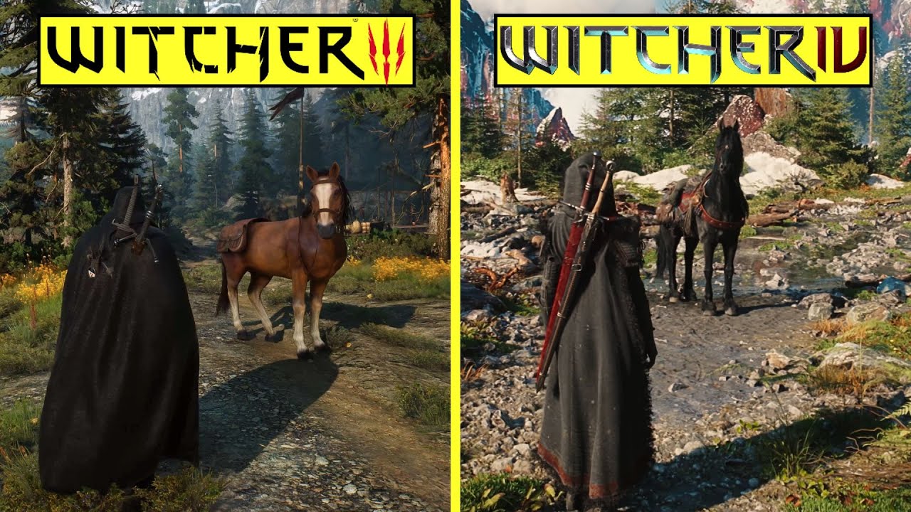 The Witcher 4 vs Witcher 3 - PS5 UE5.6 Tech Demo Early Graphics Comparison | UE5 vs RED Engine