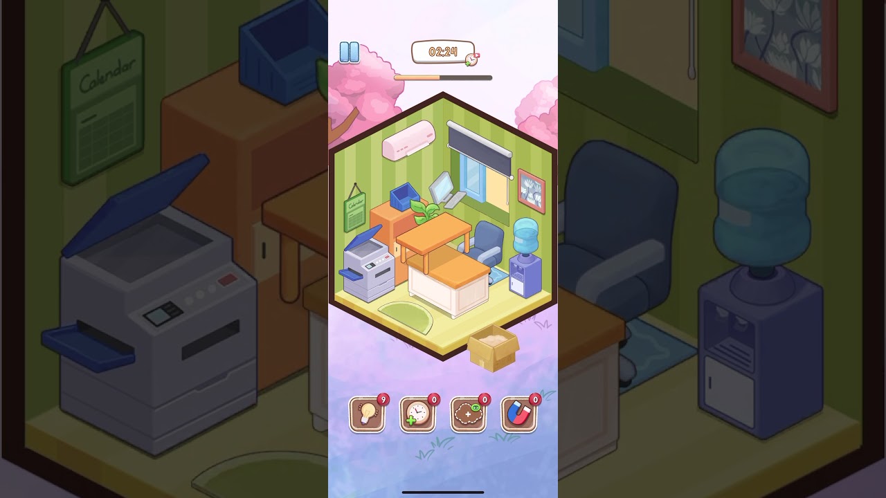 Cozy Home &ndash; Level 6 Walkthrough (3 Stars) | Calm Office Setup 🖨️📚