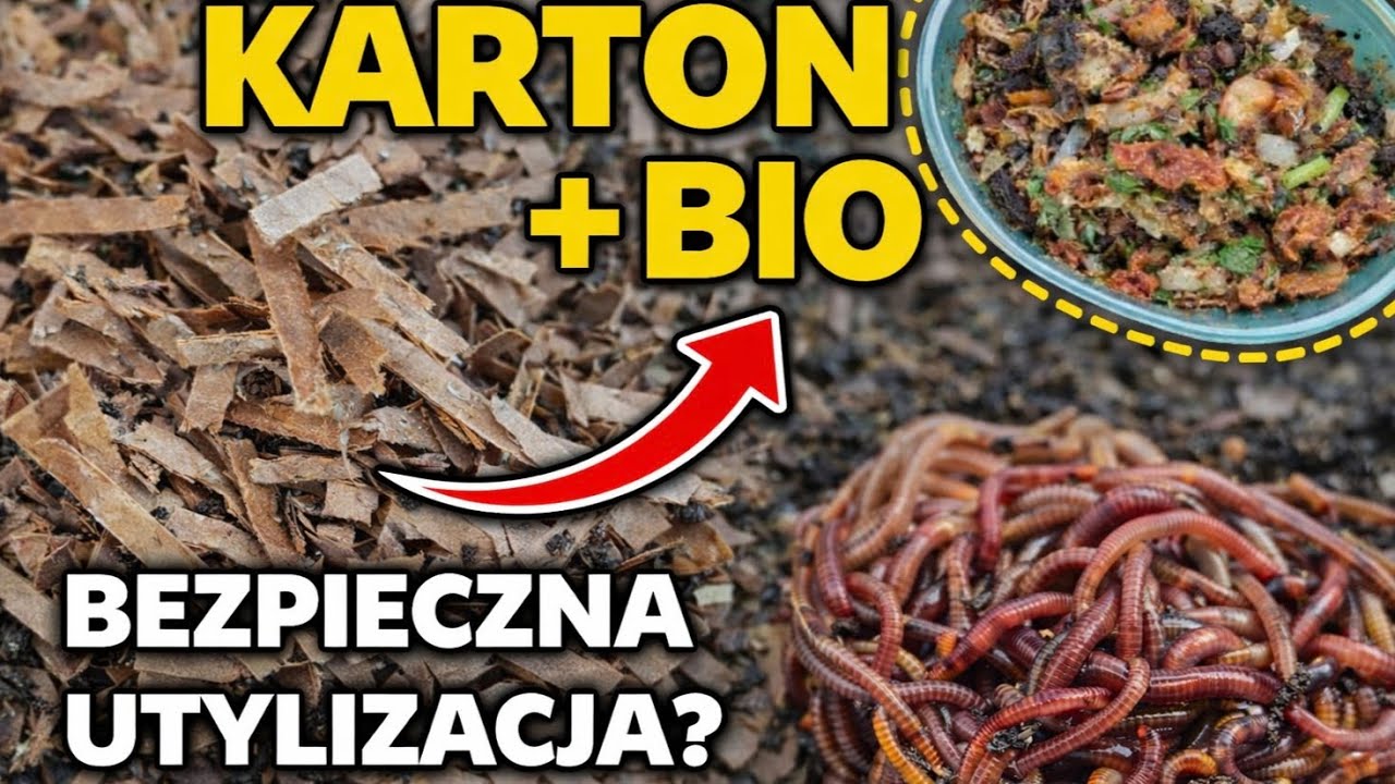 Karton to ściółka i bufor, nie jedzenie samo w sobie...!?🪱🪱🪱