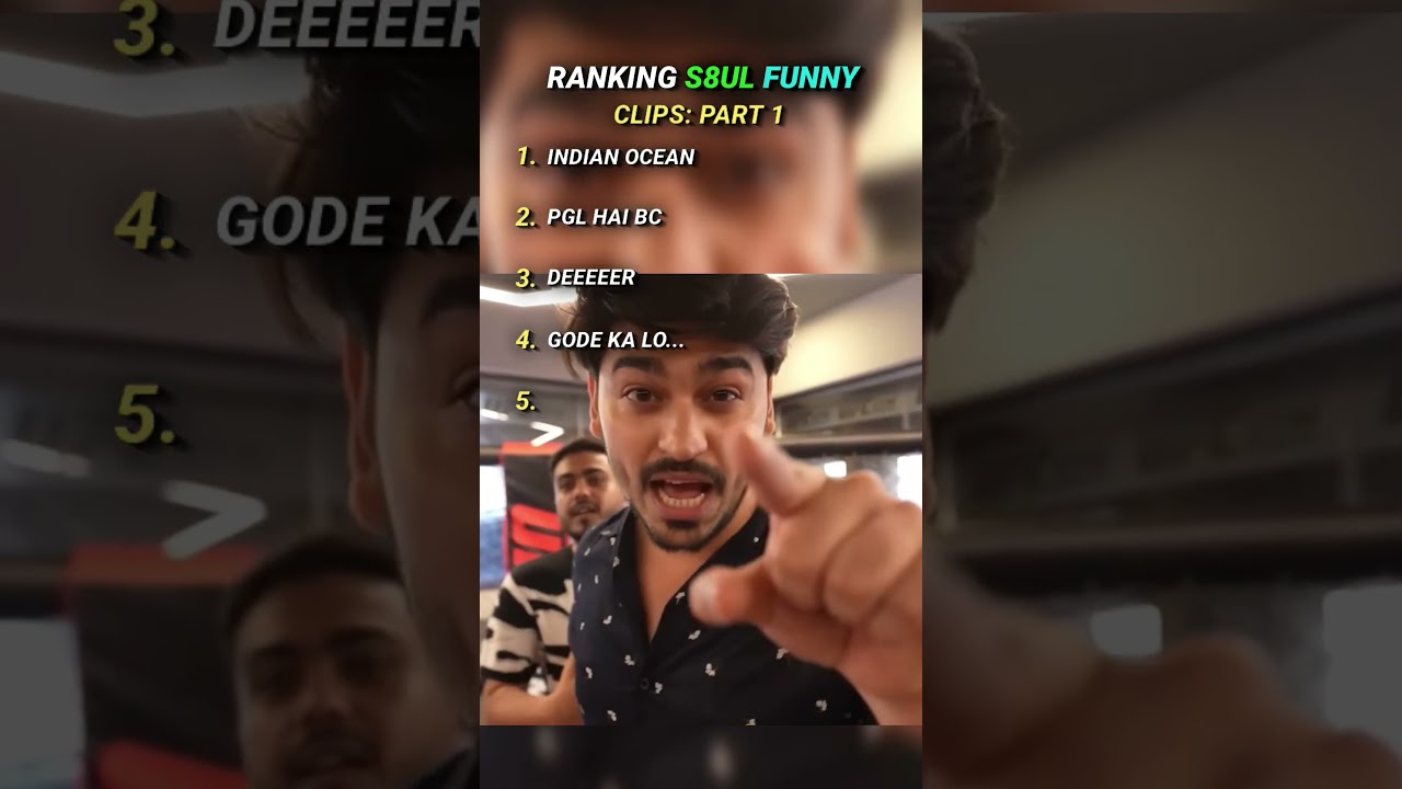 RANKING S8UL FUNNY CLIPS:- PART 1🤣#shorts #s8ul #snaxgaming #jokerkihaveli #funny #memes