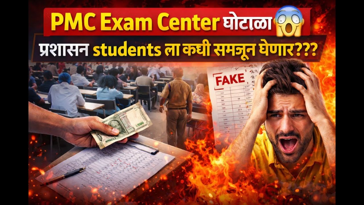 PMC Exam Center घोटाळा । प्रशासन कधी विद्यार्थ्यांना समजून घेणार? | #pmcje #pmc