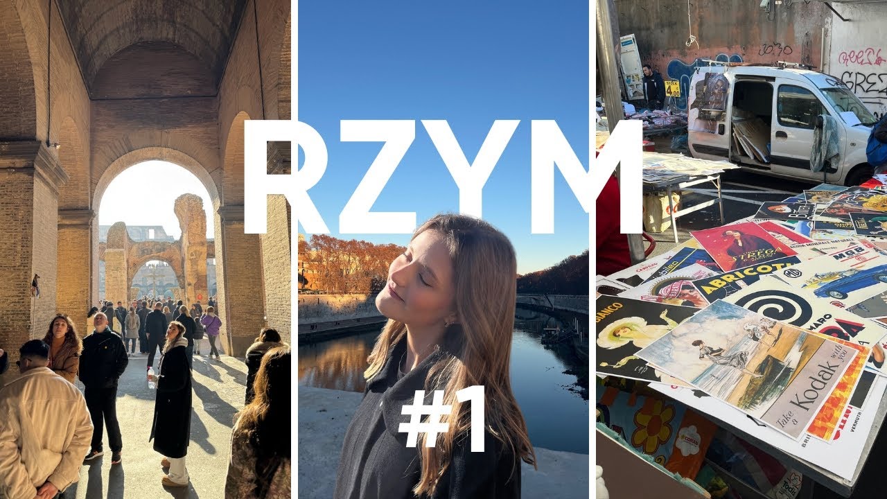Polecieliśmy na sylwestra do Rzymu odc. 1 (Pchli targ na Porta Portese, Koloseum i Forum Romanum)