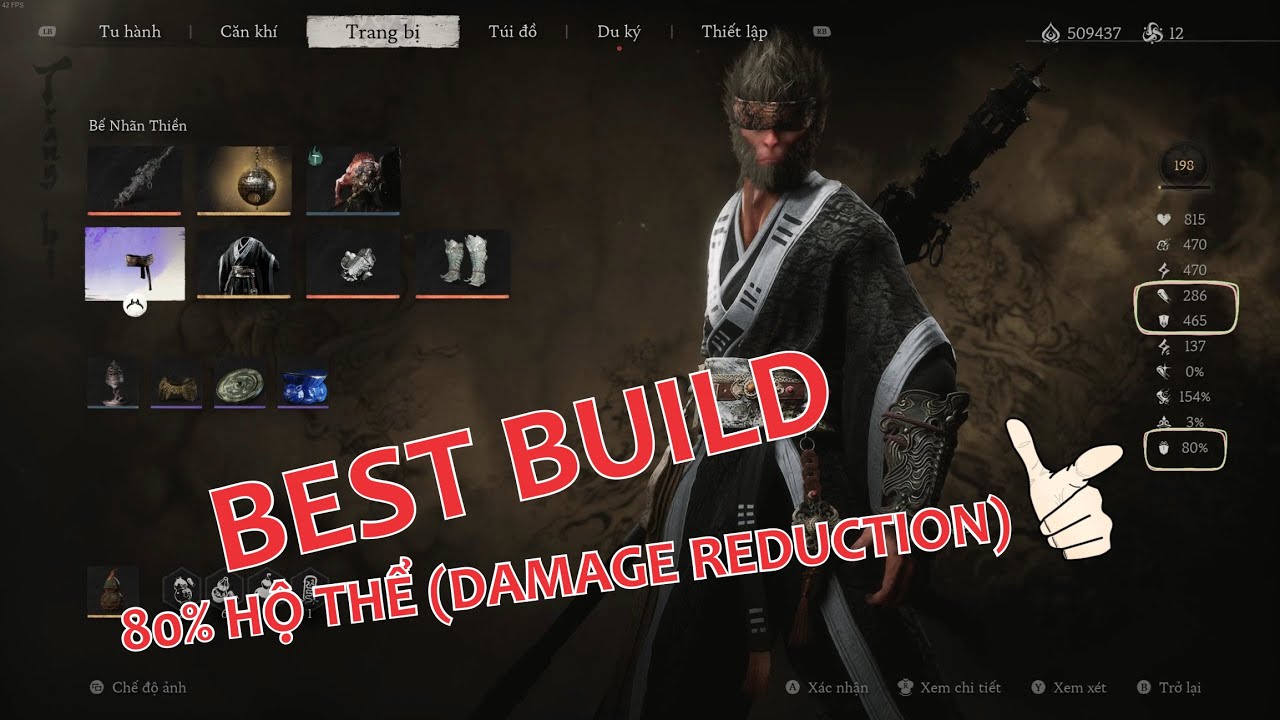 Hướng dẫn build đồ 80% Hộ Thể, biến anh Liêm và Ngộ Khỉ thành mấy con Creep | Black Myth Wukong