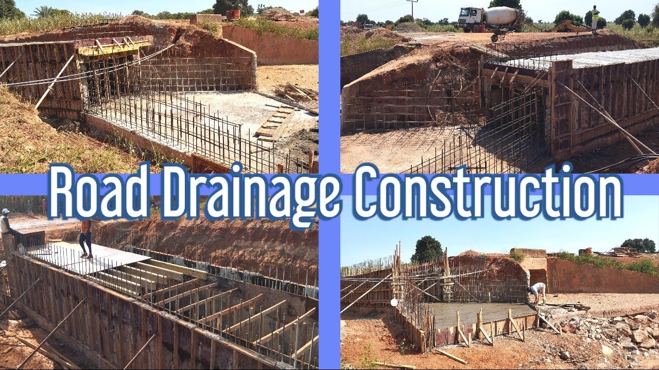 Road Drainage Construction | Culvert Wall | Building a Culvert
