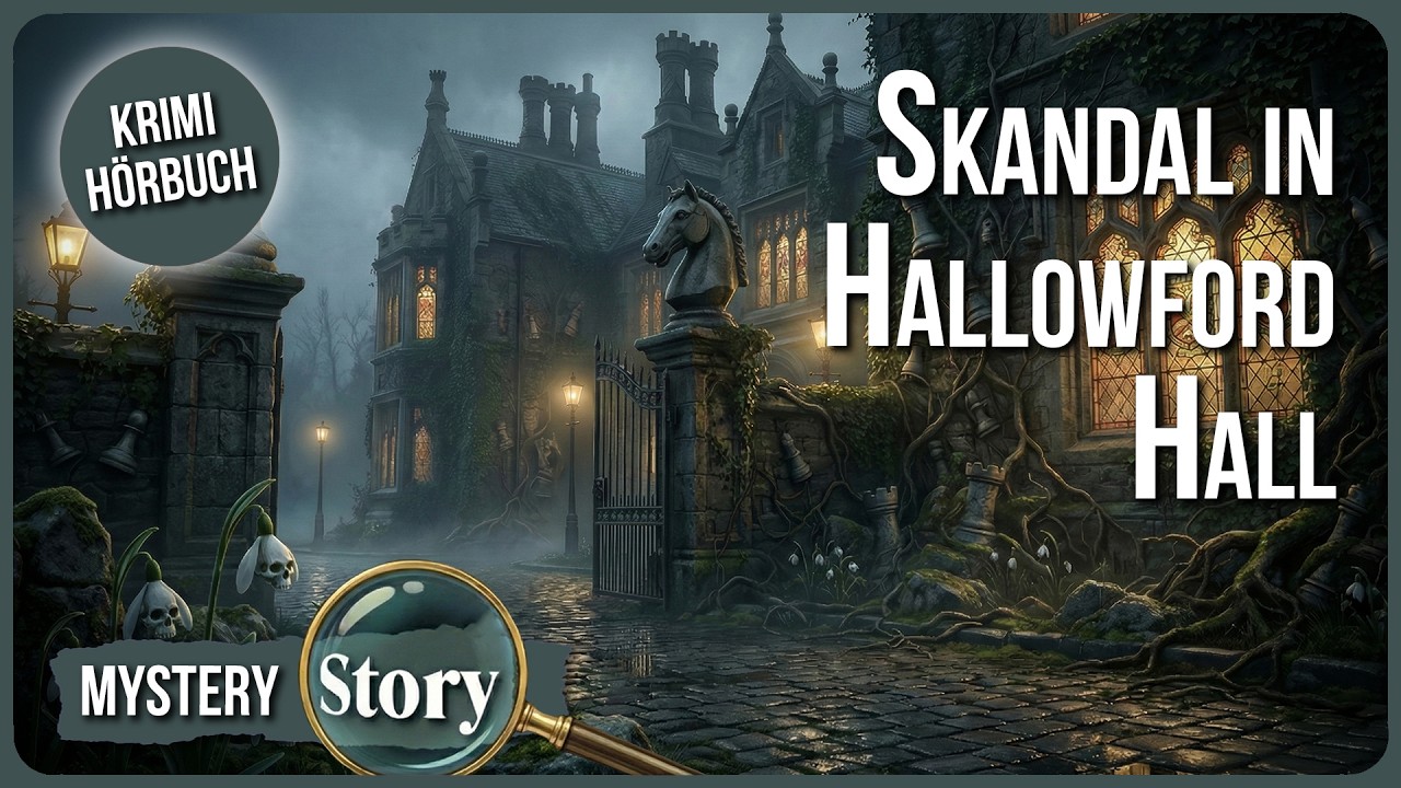 Das beste Krimi-HörbuchㅣSkandal in Hallowford HallㅣNachtflüstern Mystery Story