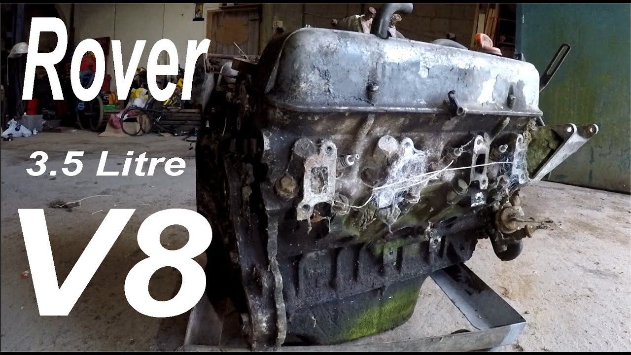 ROVER 3.5 Litre V8 Engine ..Part 1 .. Dragged out of a HEDGE BOTTOM ... Will it Run? Ever?