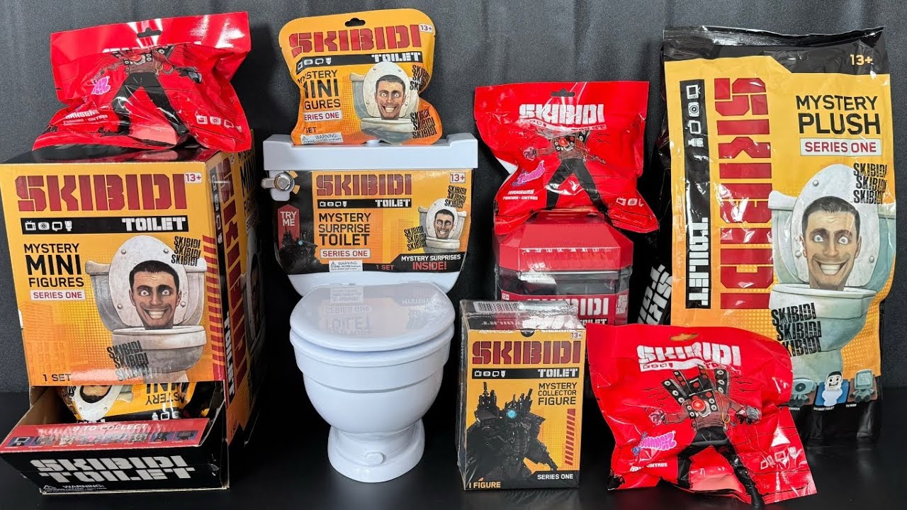 ASMR SKIBIDI TOILET Mystery Surprise Mini Collector Figure Toilet Oddly Satisfying Toy Unboxing