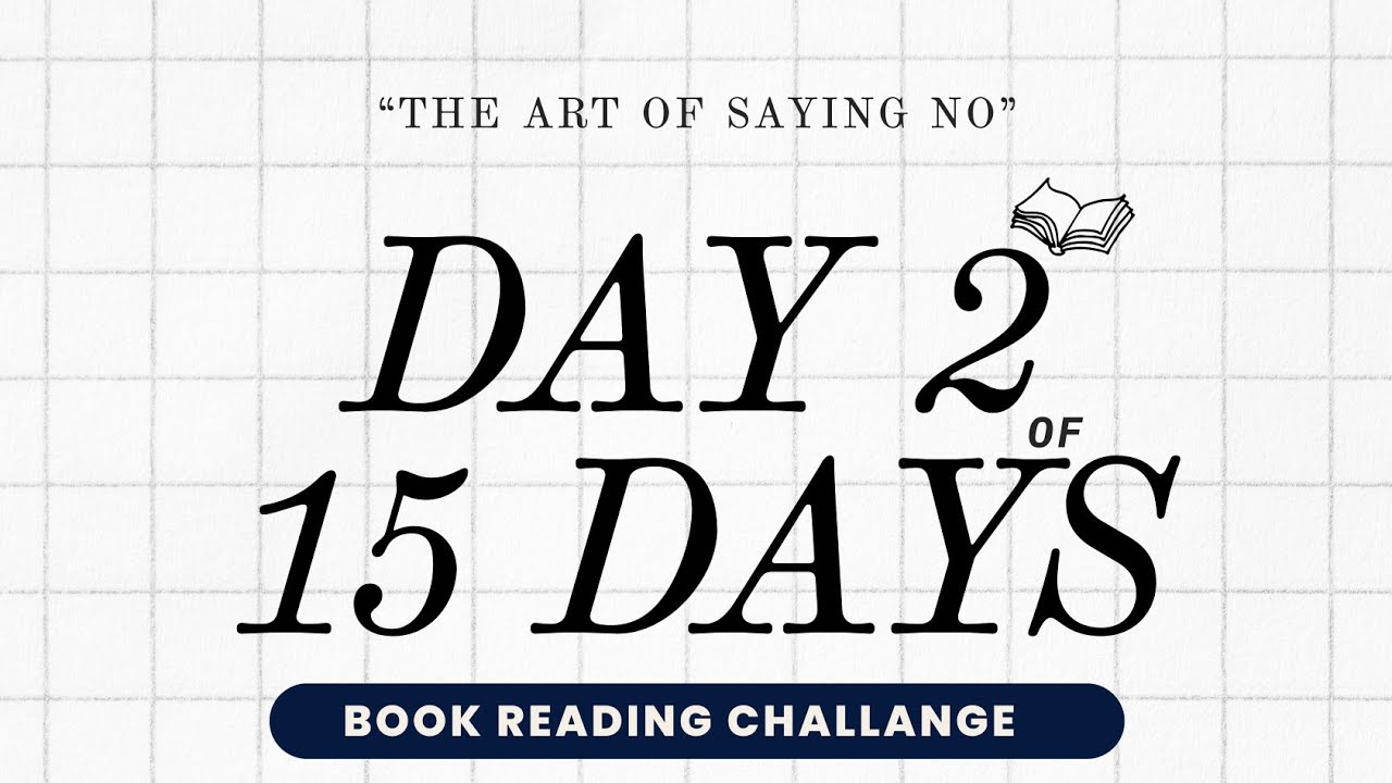 Day 1 of 15 days Book reading challenge #day2