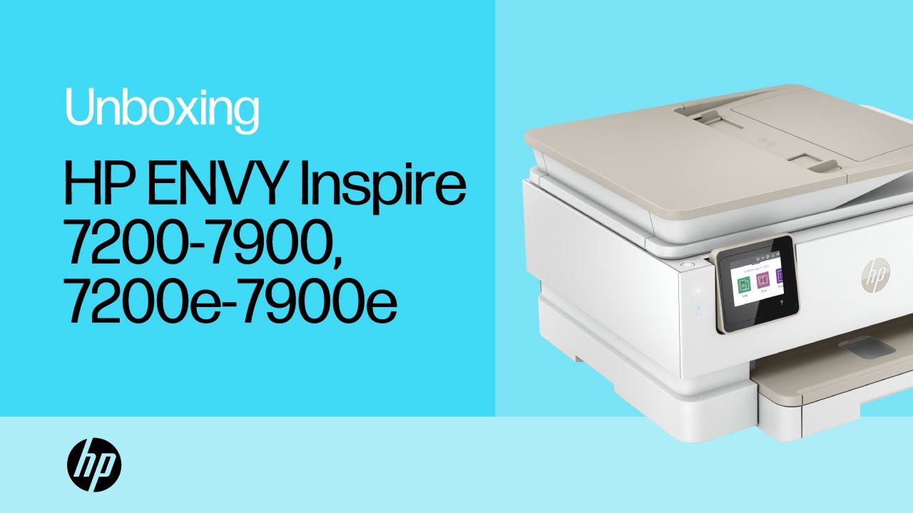 Unbox and Set Up HP ENVY Inspire 7200, 7200e, 7900, 7900e AiO Printers | HP Printers | @HPSupport