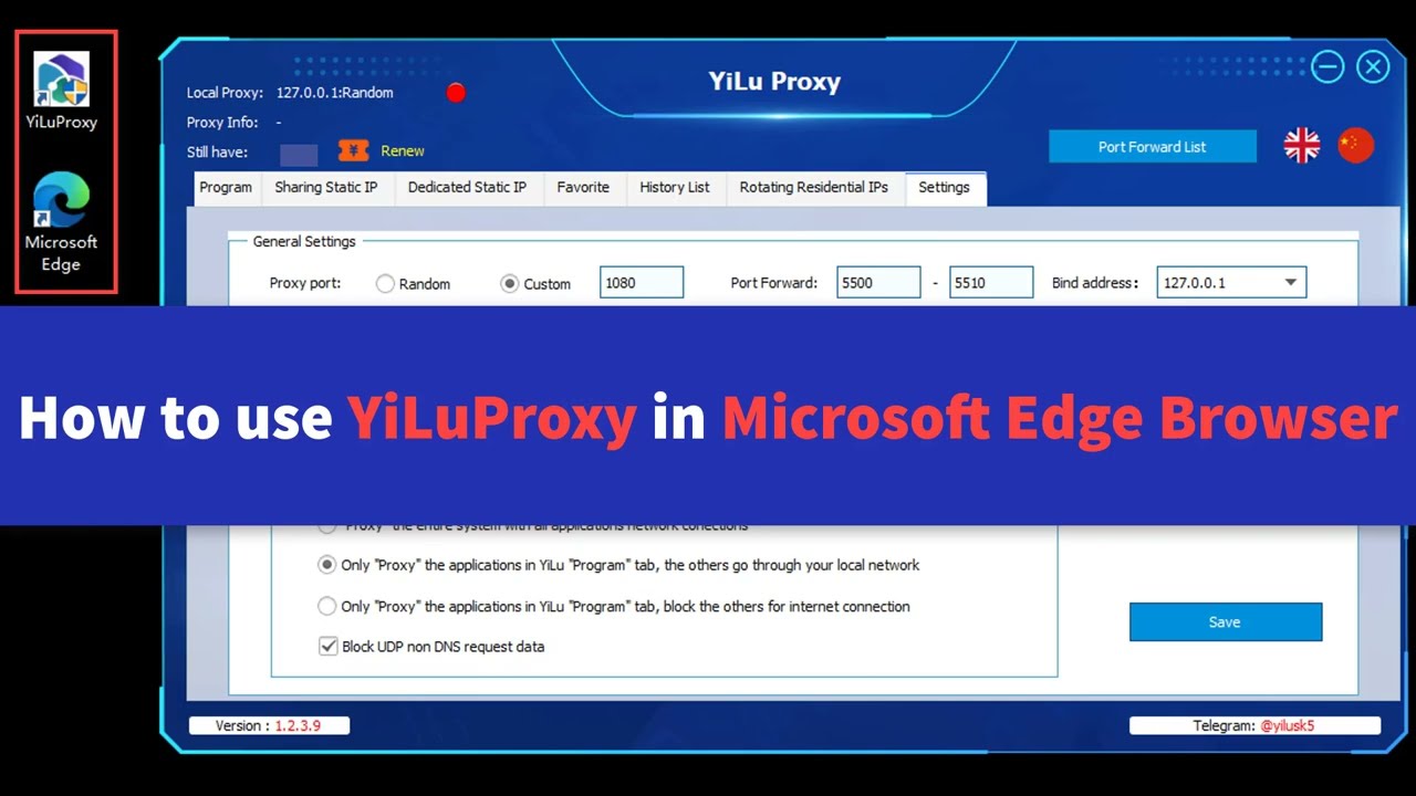 #911S5 Proxy Alternative: YiLuProxy & Microsoft Edge Browser Proxy Settings - yilu.us #911proxy