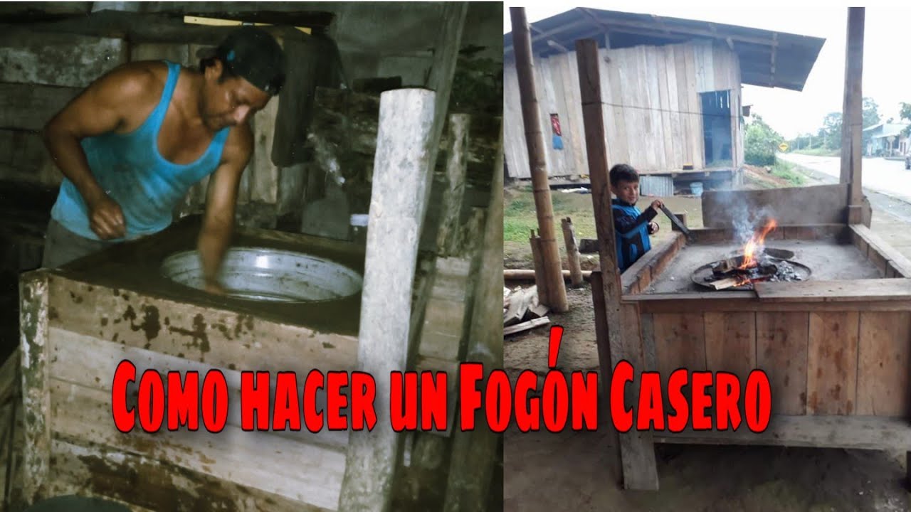 Como hacer un Fogón  Casero Fácil y sencillo para cocinar /Edgar González