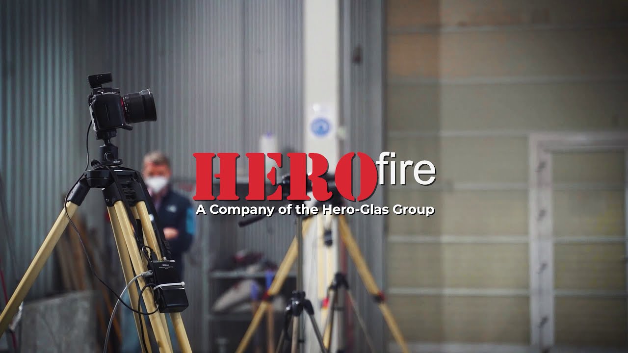 HERO-FIRE EI90 Brandschutzglas - Brandtest 22.01.2021