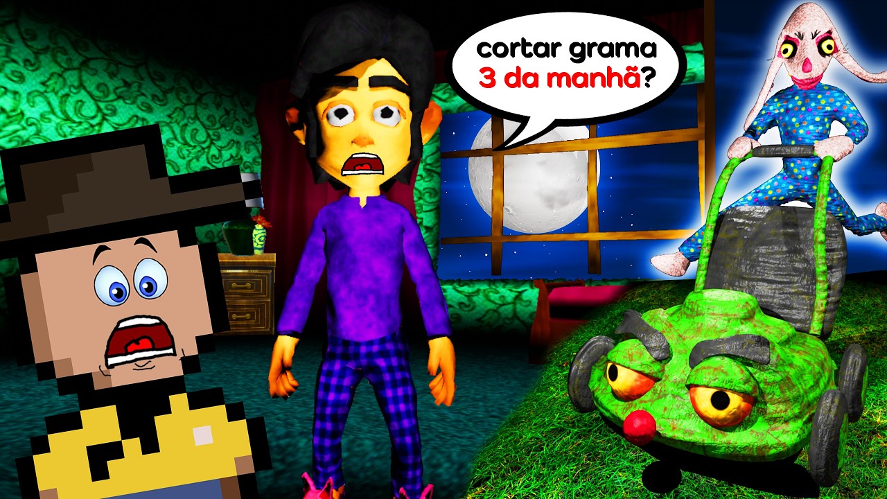 MEU VIZINHO ESTÁ CORTANDO GRAMA às 3 DA MANHÃ (Lawnmower Maniac)