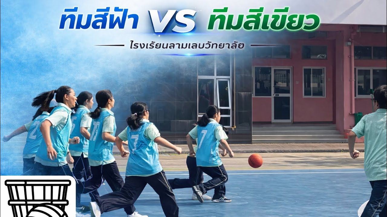 แข่งขันกีฬาแชร์บอล ทีมสีฟ้า VS ทีมสีเขียว (Match 3) โรงเรียนสามเสนวิทยาลัย [Full Match] 09 ก.พ. 69