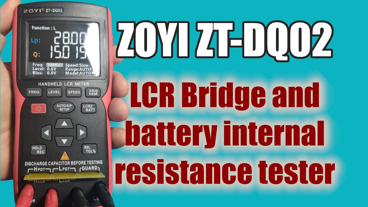 ZOYI ZT-DQ02 LCR bridge and battery internal resistance tester #LCR #LCRmeter  #batterytester